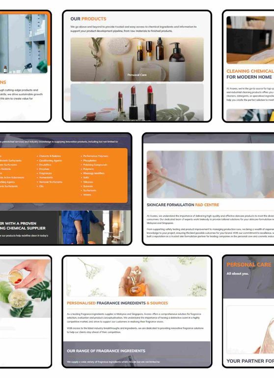 Avares website portfolio image