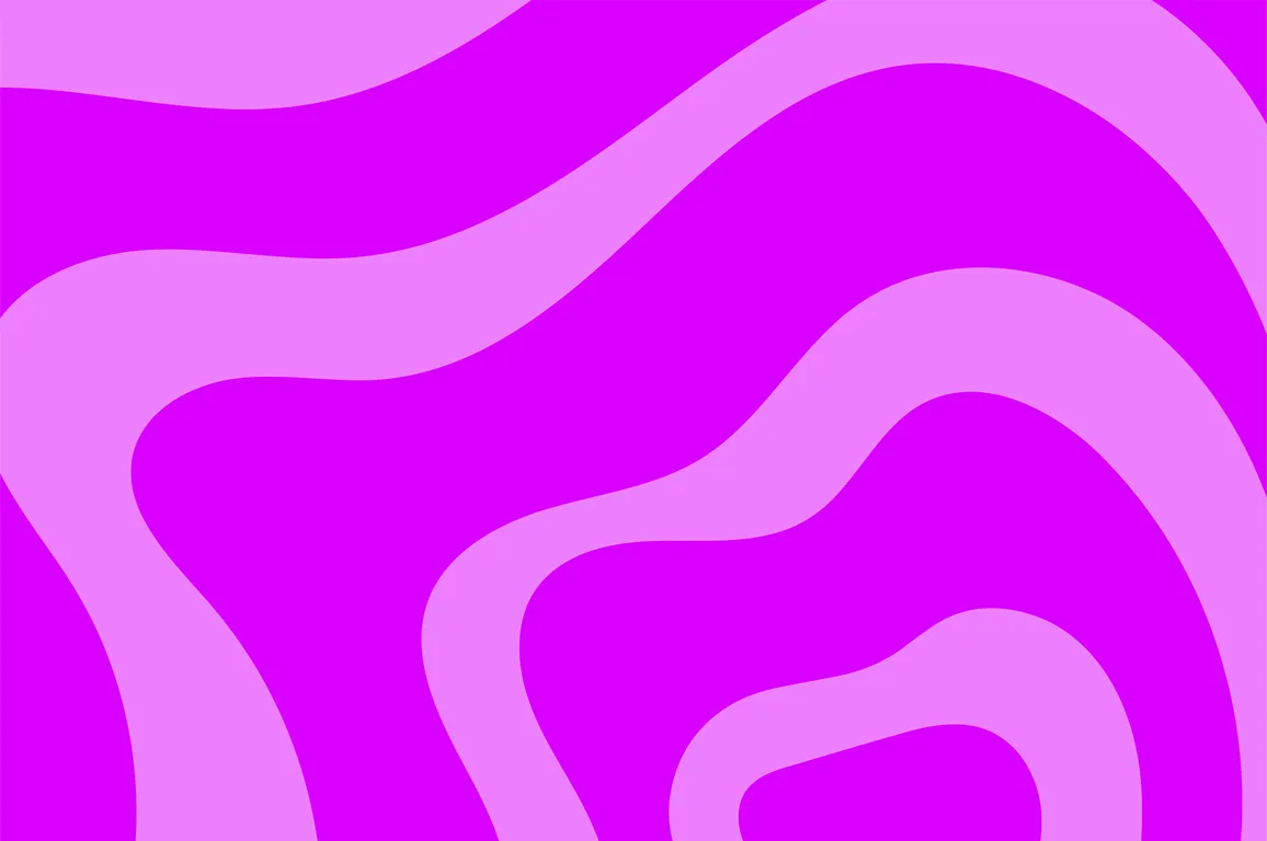 Kaotim Contour secondary graphic built from flowing bands of light and deep purple