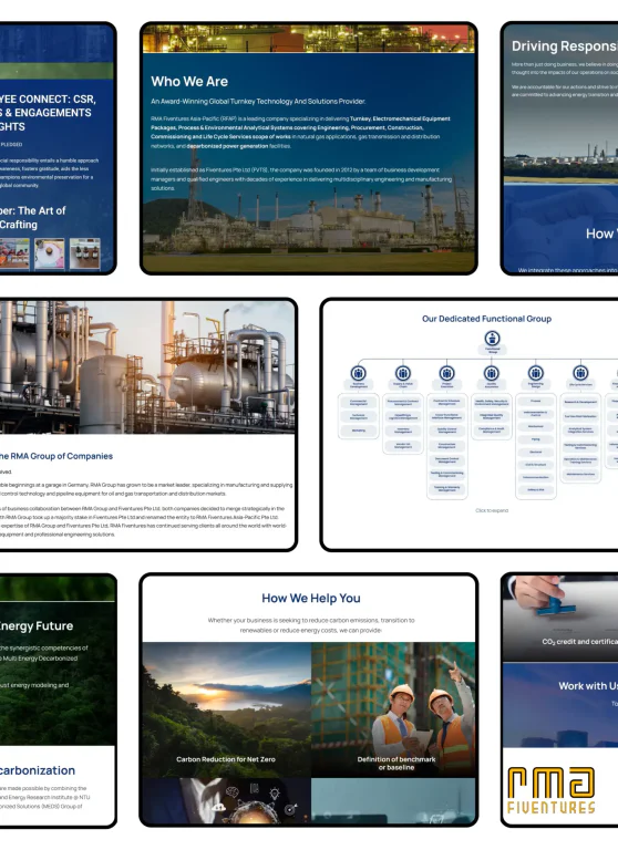 Rma website portfolio image