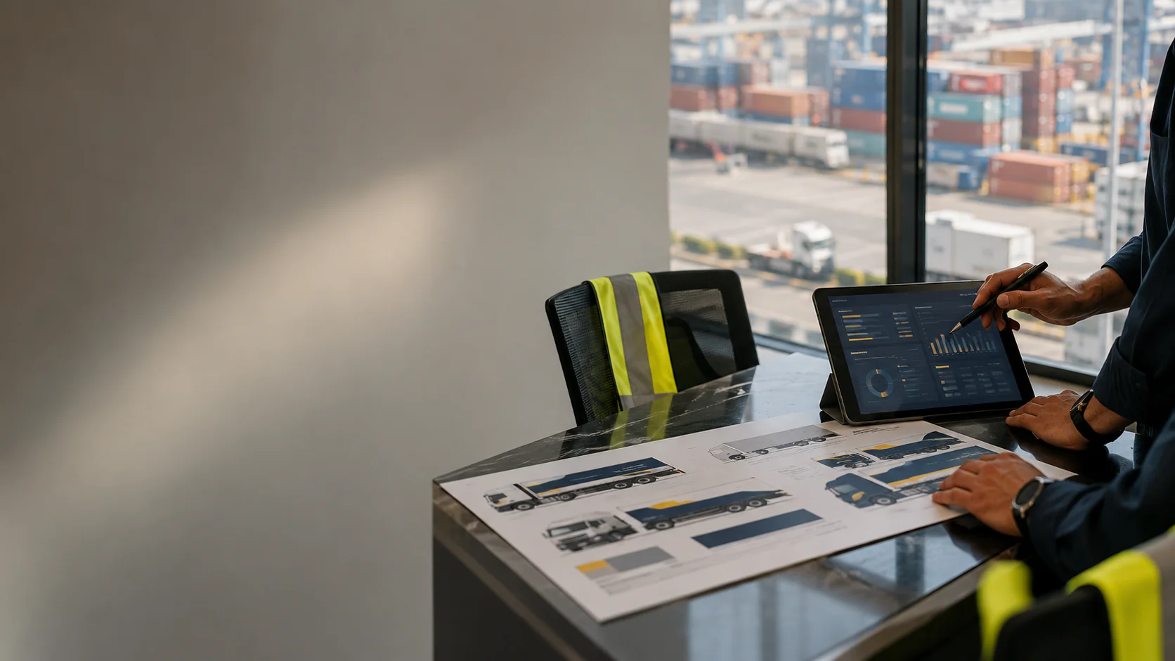 Transportation and logistics branding work by Walk Production